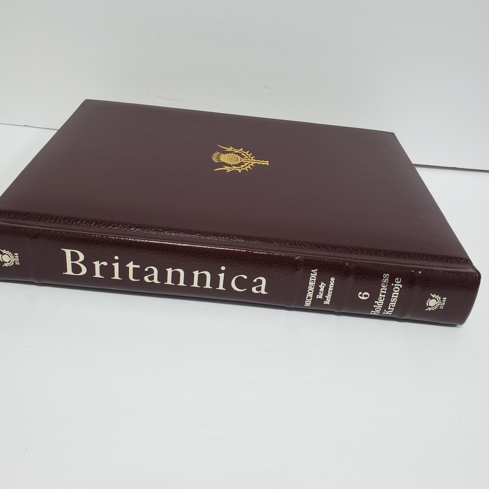 Britannica Micropedia Ready Reference Volume 6‎ Book Encyclopedia Burgundy